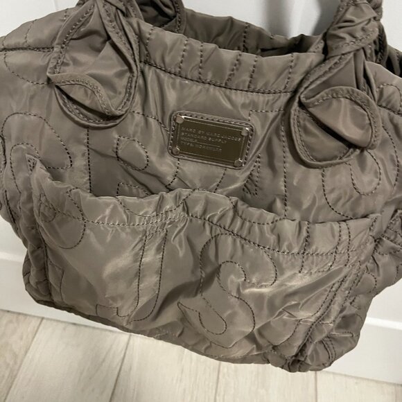 Marc Jacobs Brown Nylon Logo Tote Bag - Picture 2 of 8